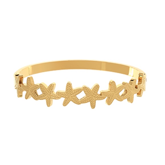 Linked Starfish Bangle Bracelet - Picture 1 of 1